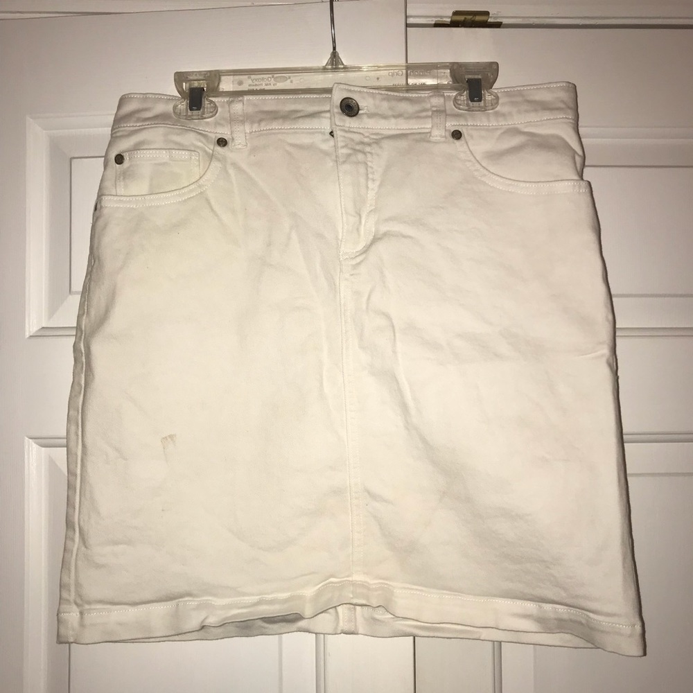 White Denim Izod Skirt